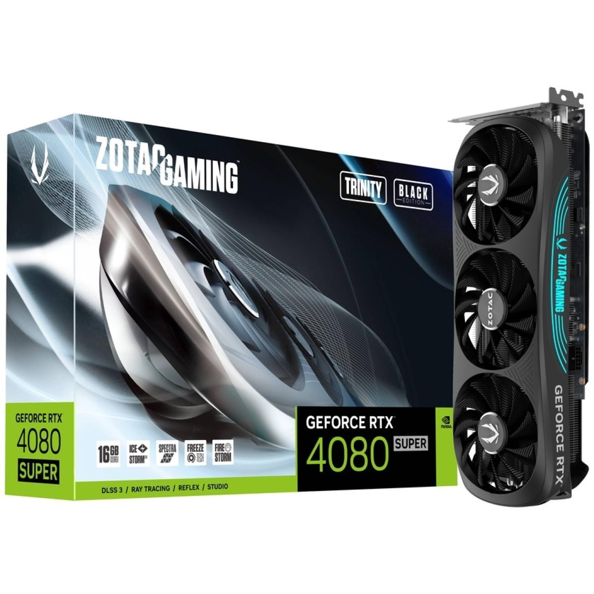 ZOTAC GAMING GeForce RTX 4080 SUPER Trinity Black Edition 16GB GDDR6X - Graphics Card ZOTAC GAMING GeForce RTX 4080 SUPER Trinity Black Edition 16GB GDDR6X - Graphics Card